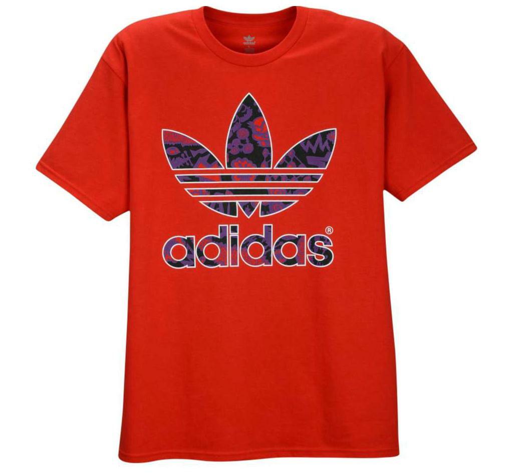 Футболка Adidas Originals ''Pop Art'' Trefoil T-Shirt Red Men's Large XL  2XL 3XL BNWT: купить с доставкой из США, цена 6 488 руб - (154433601316)